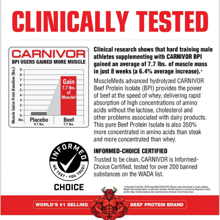 CARNIVOR BEEF PROTEIN 2LBS BY MUSCLEMEDS