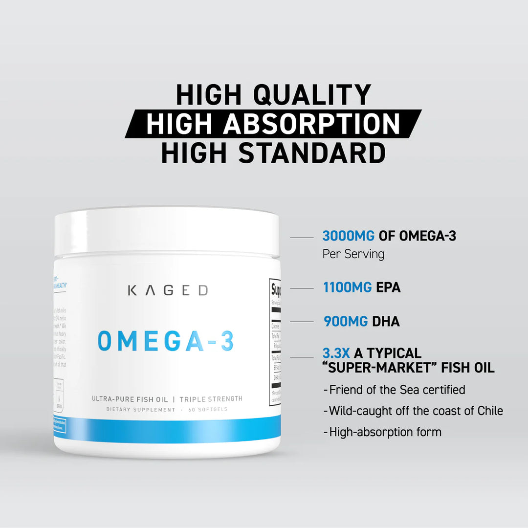 OMEGA 3 TRIPLE STRENGTH BY KAGED MUSCLE