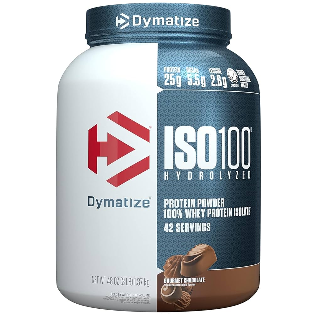 ISO 100 HYDROLYZED WHEY PROTEIN 3LBS BY DYMATIZE NUTRITION
