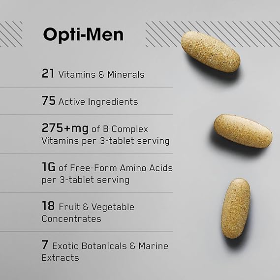 OPTI MEN MULTIVITAMIN FOR ACTIVE MEN BY OPTIMUM NUTRITION