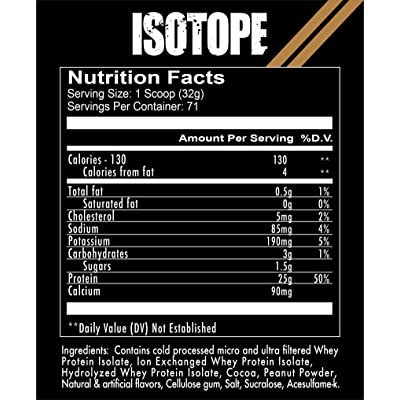 ISOTOPE 100% WHEY ISOLATE 5LBS 71 SERVINGS BY REDCONE1