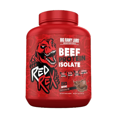 RED REX BEEF PROTEIN 4LBS 60 SERVINGS BY BIG RAMY LABS