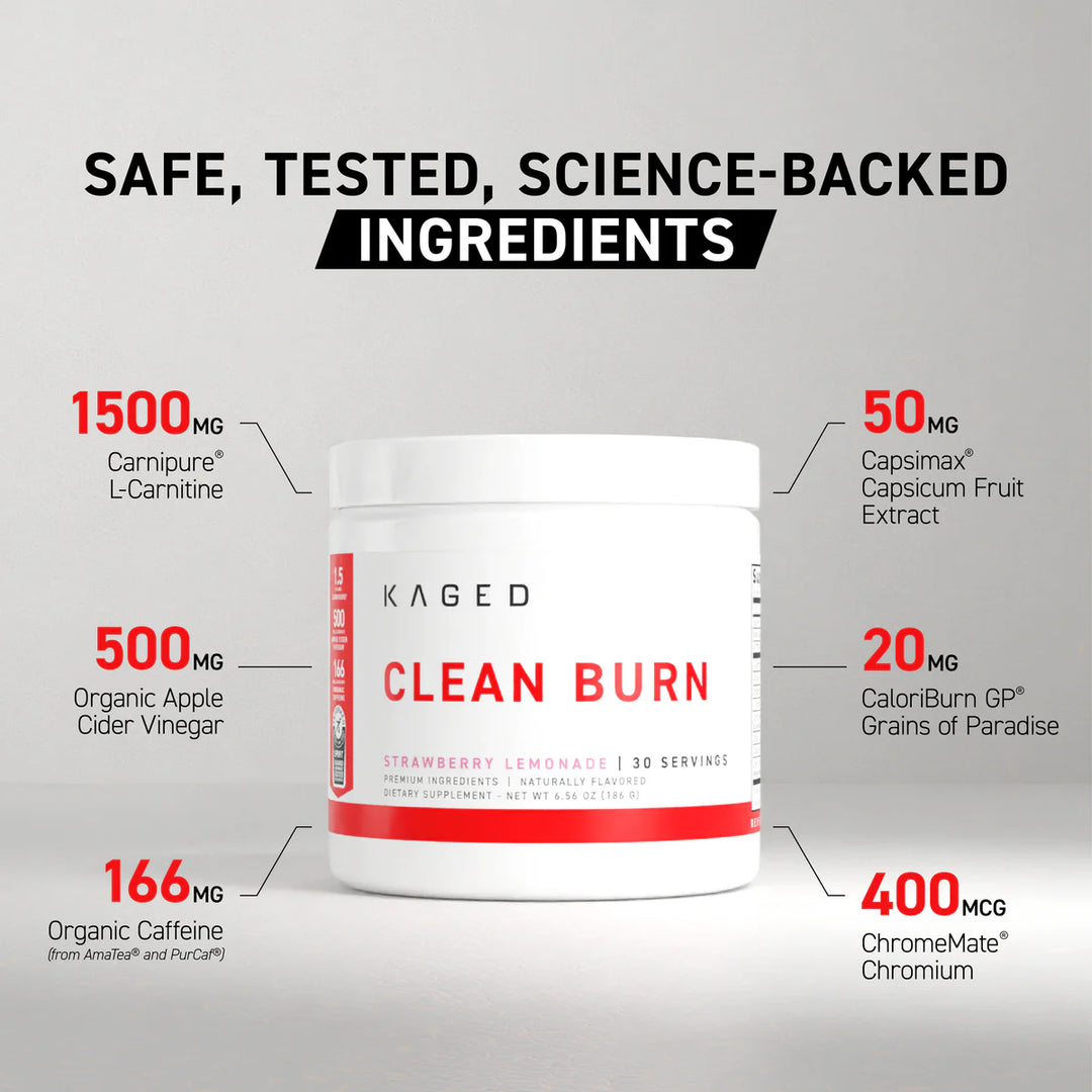 CLEAN BURN POWDER 30 SERVINGS BY KAGED
