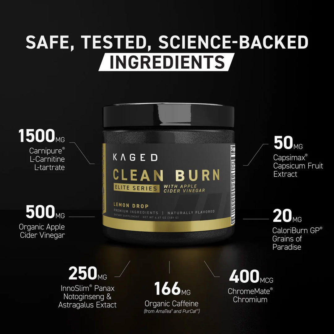 CLEAN BURN ELITE 30 SERVINGS BY KAGED MUSCLE