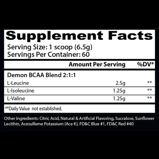 DEMON BCAA 60 SERVINGS BY INSANE LABS