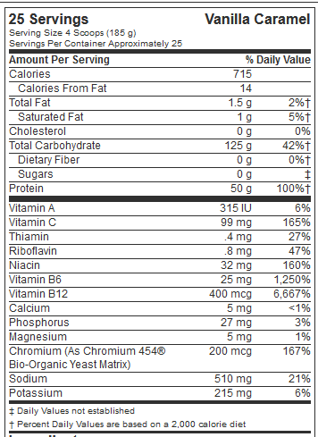CARNIVOR MASS 100% BEEF PROTEIN MASS GAINER 10.74LBS