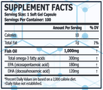 Load image into Gallery viewer, PROSCIENCE NUTRA ULTRA PURE FISH OIL OMEGA-3 1000MG 100 SOFTGELS
