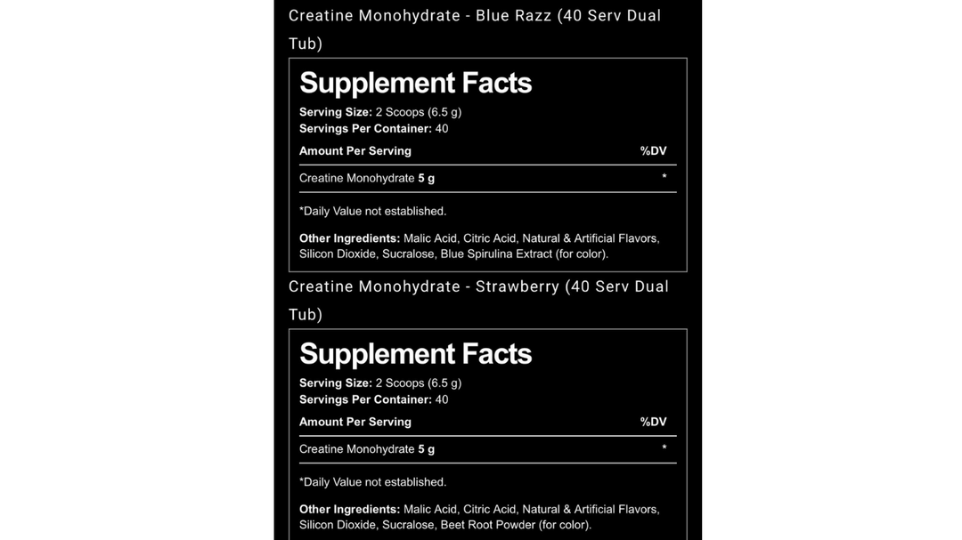 CREATINE MONOHYDRATE DUAL FLAVOR TUB BY PROSUPPS