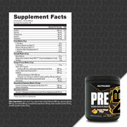 PRE WORKOUT HIGH INTENSITY 20 SERVINGS BY NUTABIO ( HALAL,GMP CERTIFIED, FDA APPROVED)