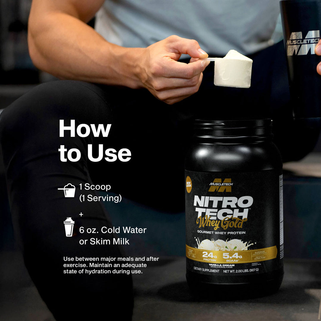 NITROTECH WHEY GOLD 5.03LBS 69 SERVINGS BY MUSCLETECH