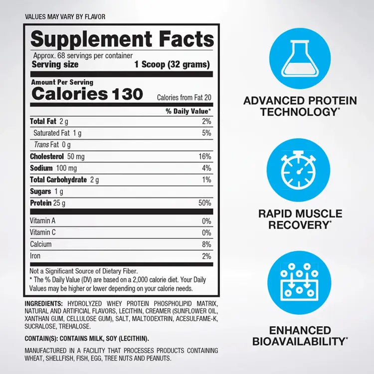 HYDRO HD 100% HYDROLYZED WHEY PROTEIN 68 SERVINGS BY BPI SPORTS