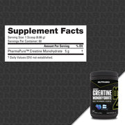 CREATINE MONOHYDRATE 60 SERVINGS FLAVORED BY NUTRABIO ( HALAL,GMP CERTIFIED, FDA APPROVED)