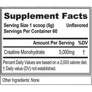 CREATINE MONOHYDRATE 5000MG 60 SERVINGS BY PROSCIENCE