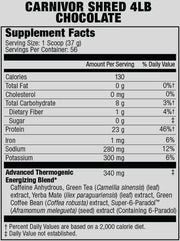 CARNIVOR SHRED 4.5LBS 56 SERVINGS BY MUSCLEMEDS