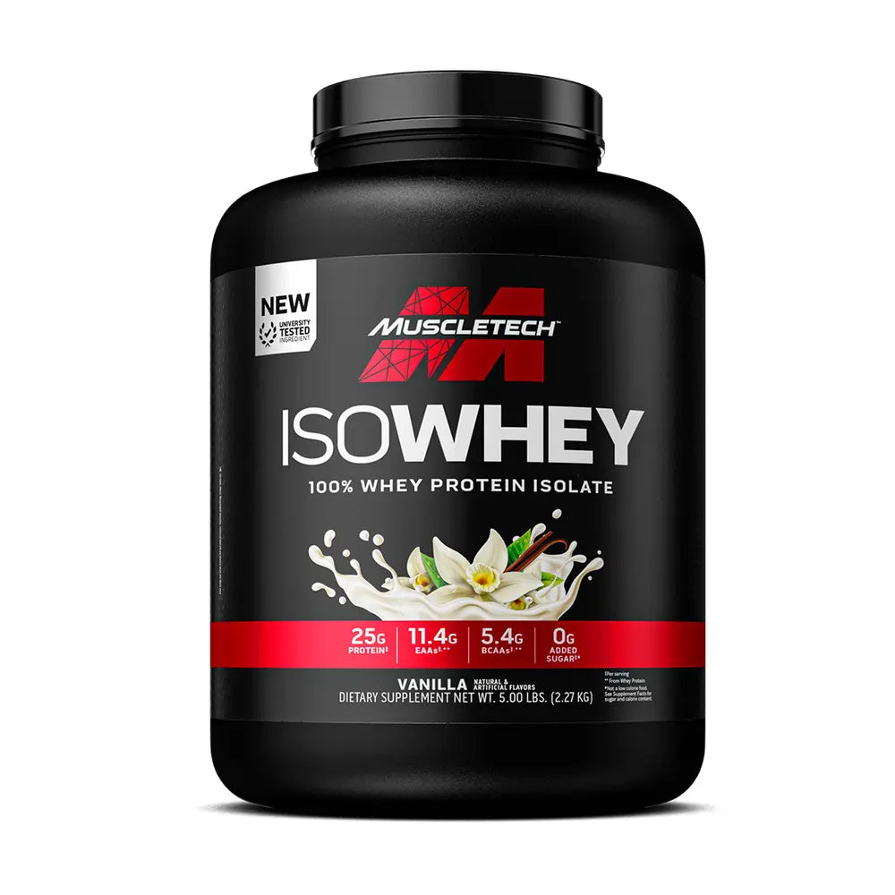 ISOWHEY 100% WHEY PROTEIN ISOLATE 5LBS 75 SERVINGS BY MUSCLETECH