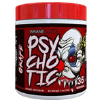 Load image into Gallery viewer, PSYCHOTIC PRE-WORKOUT 35 SERVINGS BY INSANE LABZ (clumped)