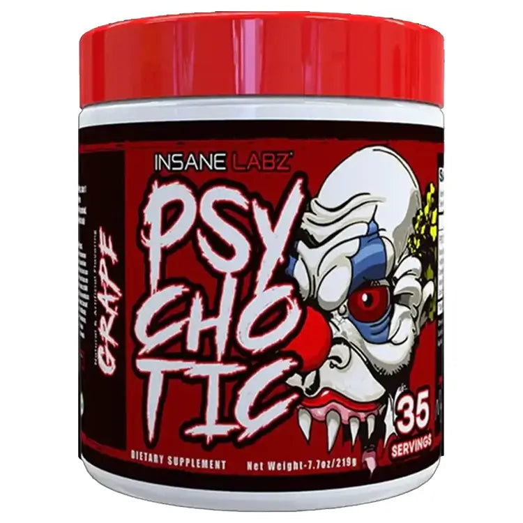 PSYCHOTIC PRE-WORKOUT 35 SERVINGS BY INSANE LABZ (clumped)