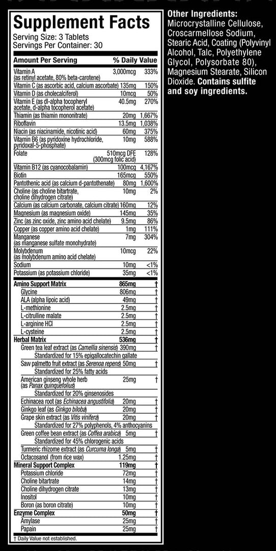 PLATINUM MULTIVITAMINS BY MUSCLETECH 90 CAPS