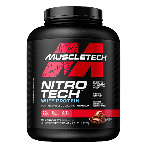 NITROTECH WHEY PROTEIN 4LBS 40 SERVINGS BY MUSCLETECH