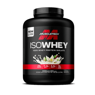 ISOWHEY 100% WHEY PROTEIN ISOLATE 5LBS 75 SERVINGS BY MUSCLETECH