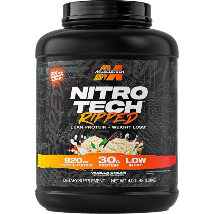NITROTECH RIPPED 4LBS 40 SERVINGS BY MUSCLETECH