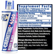 L CARNITINE XS LIQUID 4000MG BY RONNIE COLEMAN